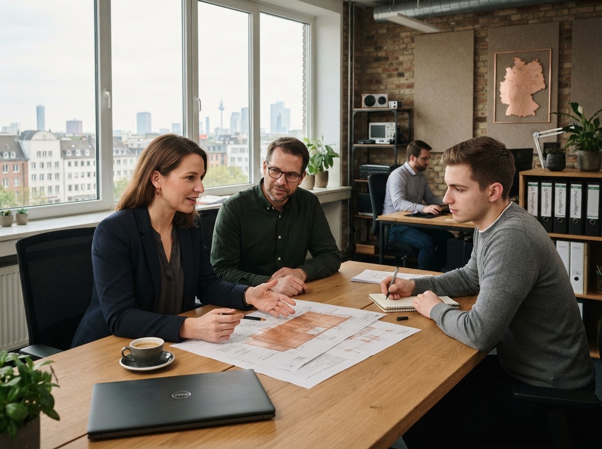 Copper Anlagrove data analysis team reviewing portfolio models